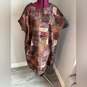 Linen OS dress - ptp